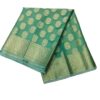 Aqua Green Handloom Banarasi Tissue Saree