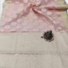 Aqua Pink Handloom Banarasi Tissue Saree