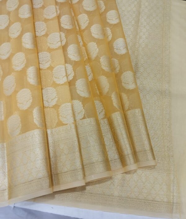 Golden Handloom Banarasi Tissue Saree