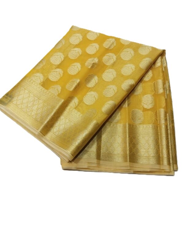 Golden Handloom Banarasi Tissue Saree