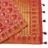 Red Handloom Banarasi Silk Saree