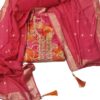 Orange/Pink Modal Unstitched Suit