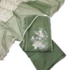 Green Organza Unstitched Suit