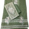Green Organza Unstitched Suit