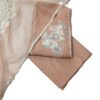 Peach Organza Unstitched Suit