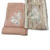 Peach Organza Unstitched Suit