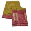 BS002186-1(5) Yellow Handloom Kanjivaram Silk Saree