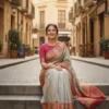 Gray Kanjivaram Silk Saree