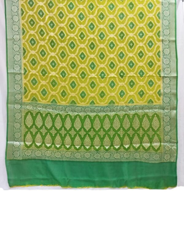 Yellow Handloom Pure Khaddi Banarasi Saree