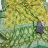 Yellow Handloom Pure Khaddi Banarasi Saree