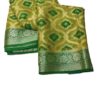 Yellow Handloom Pure Khaddi Banarasi Saree