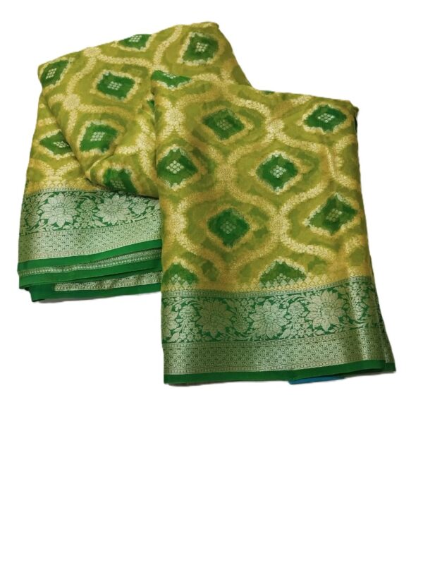 Yellow Handloom Pure Khaddi Banarasi Saree