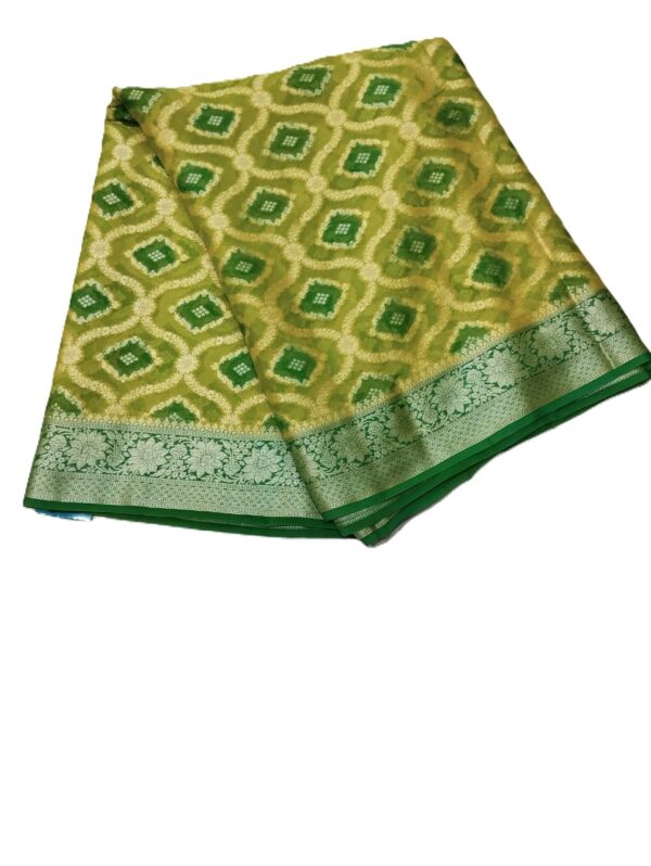 Yellow Handloom Pure Khaddi Banarasi Saree