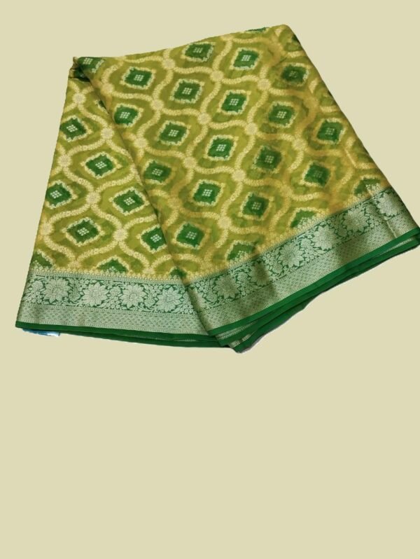 Yellow Handloom Pure Khaddi Banarasi Saree