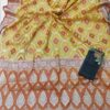 Yellow Handloom Pure Khaddi Banarasi Saree