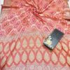 Red Handloom Pure Khaddi Banarasi Saree