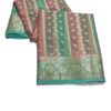 Pink Handloom Pure Khaddi Banarasi Saree