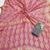 Magenta Handloom Pure Khaddi Banarasi Saree