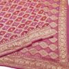 Magenta Handloom Pure Khaddi Banarasi Saree