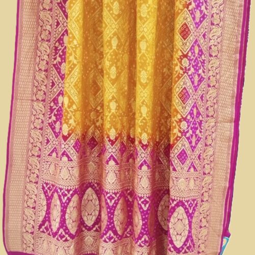 Bright Yellow Pure Khaddi Dupatta
