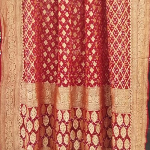 Red Pure Khaddi Dupatta
