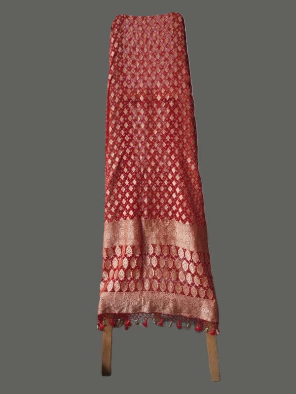 Red Pure Khaddi Dupatta