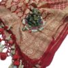 Red Pure Khaddi Dupatta