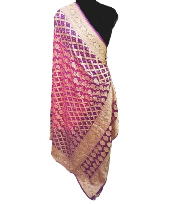 Purple Pure Khaddi Dupatta