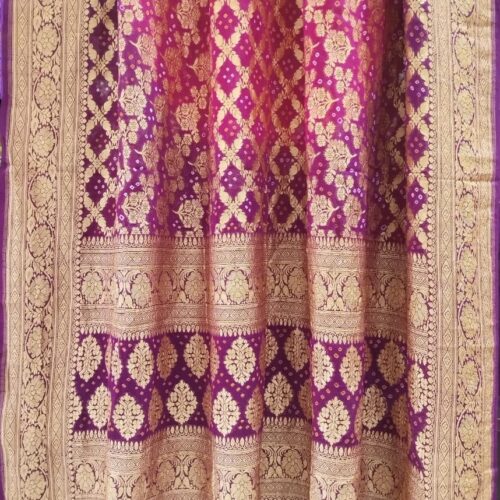 Purple Pure Khaddi Dupatta