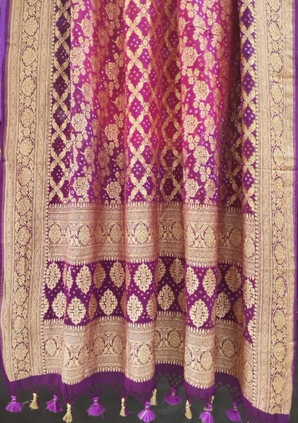 Purple Pure Khaddi Dupatta