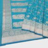 Turquoise Handloom Banarasi Silk Saree