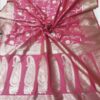 Pink Handloom Banarasi Silk Saree