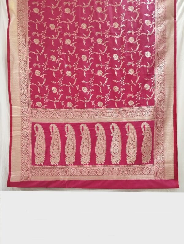 Pink Handloom Banarasi Silk Saree