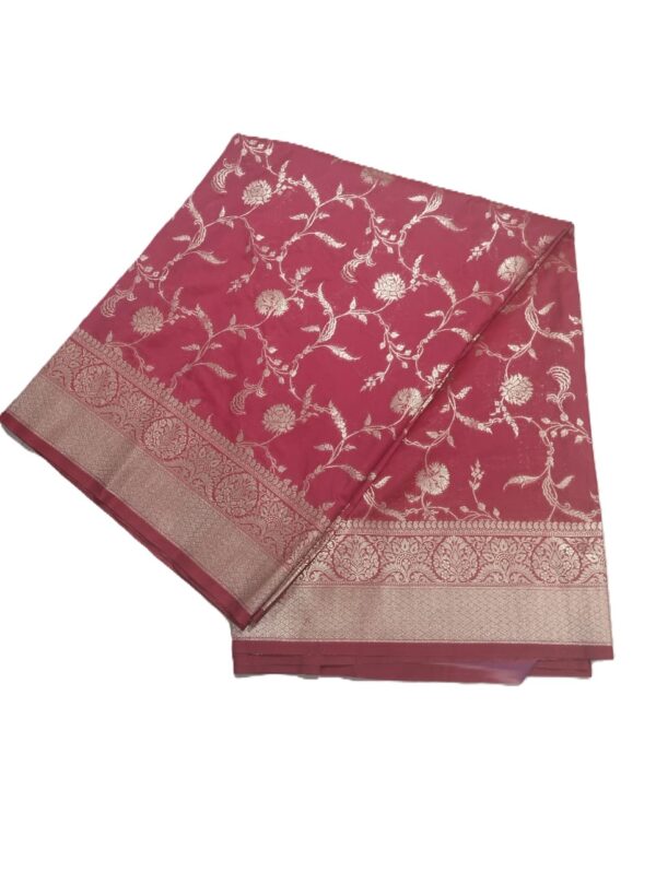 Pink Handloom Banarasi Silk Saree
