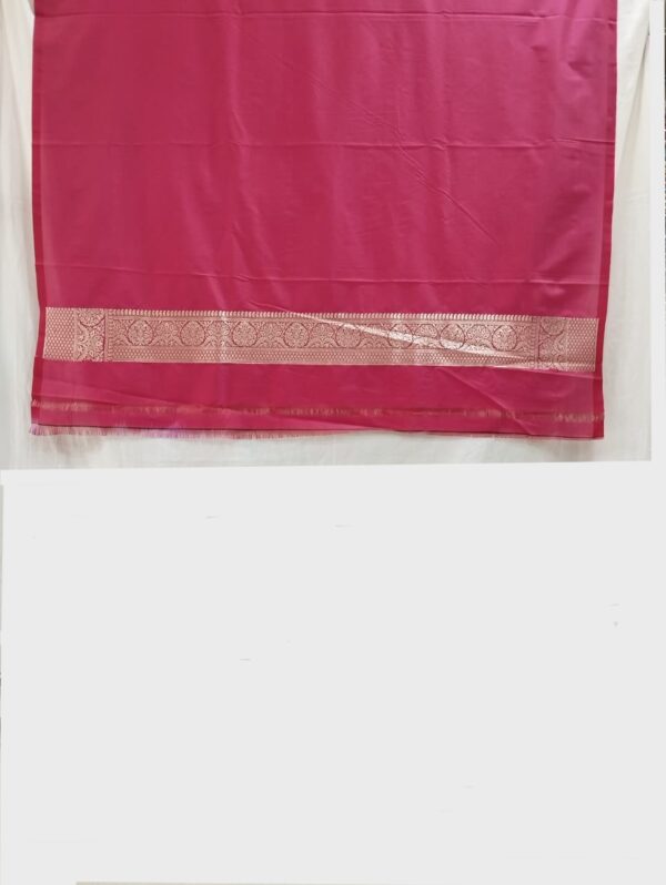 Pink Handloom Banarasi Silk Saree