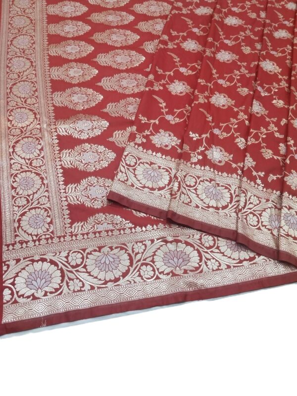 Red Handloom Banarasi Silk Saree