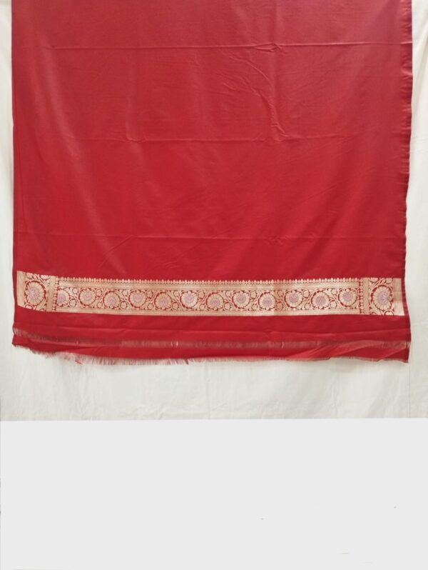 Red Handloom Banarasi Silk Saree