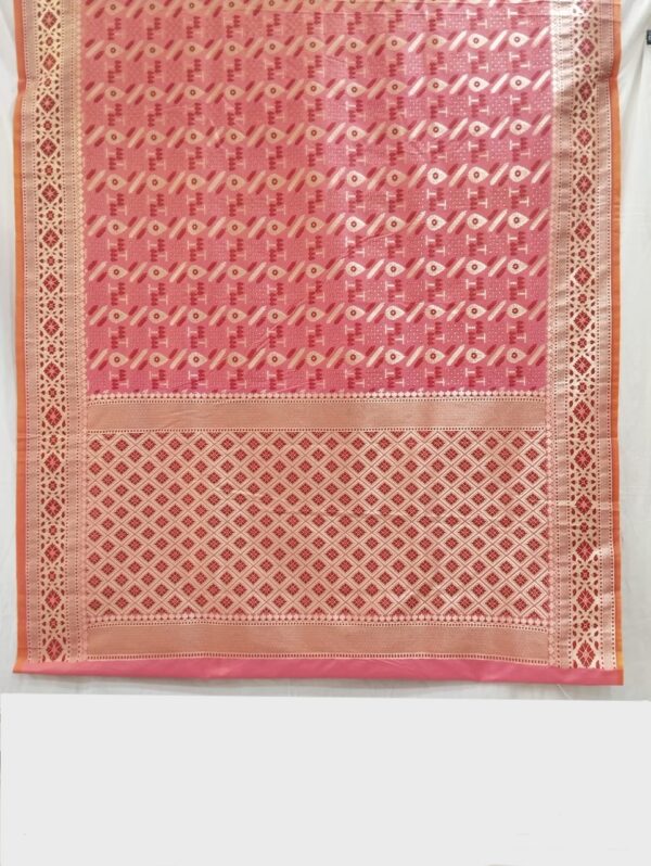 Pink Handloom Banarasi Silk Saree