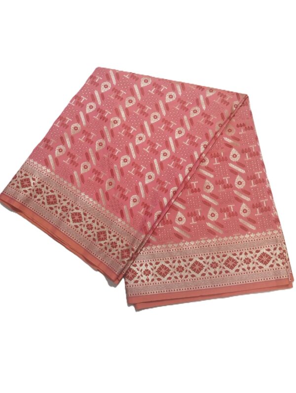 Pink Handloom Banarasi Silk Saree