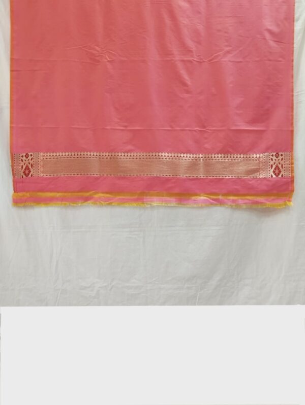 Pink Handloom Banarasi Silk Saree
