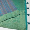 Turquoise Handloom Banarasi Silk Saree