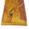 Mustard Handloom Banarasi Silk Saree