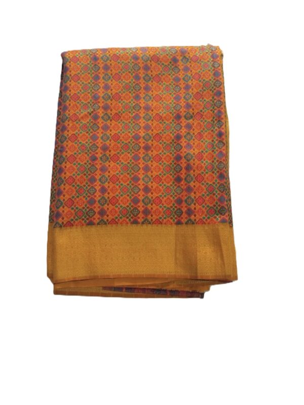 Mustard Handloom Banarasi Silk Saree