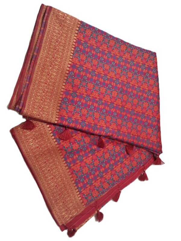 Fuchsia Handloom Banarasi Silk Saree
