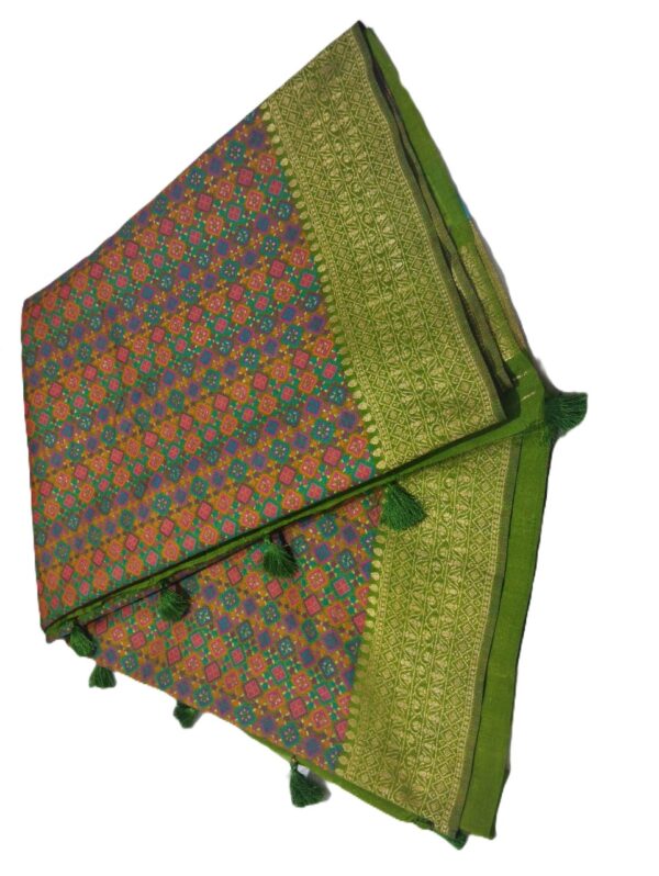Henna Green Handloom Banarasi Silk Saree
