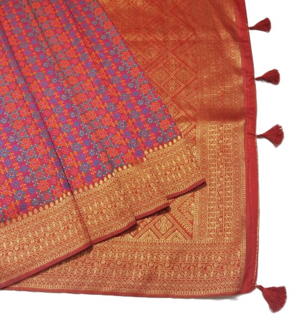 Red Handloom Banarasi Silk Saree