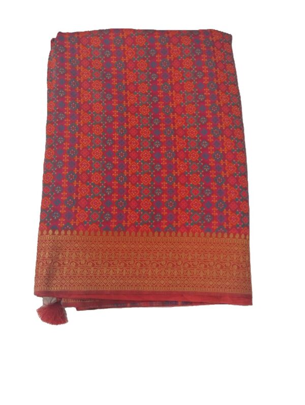 Red Handloom Banarasi Silk Saree