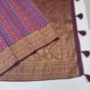 Purple Handloom Banarasi Silk Saree