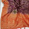 Purple Handloom Banarasi Silk Saree