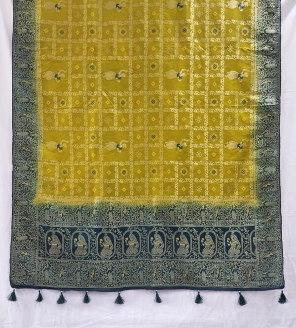 Henna Green Handloom Banarasi Silk Saree